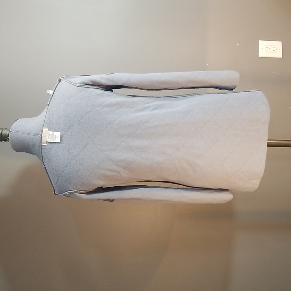 Women's grey merino wool cashmere cardigan made in Italy.  Hekla & Co. - Picture 7 of 9